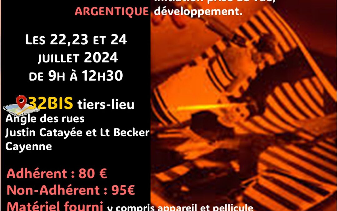 Chambre noire – Workshop Photo- Vacances