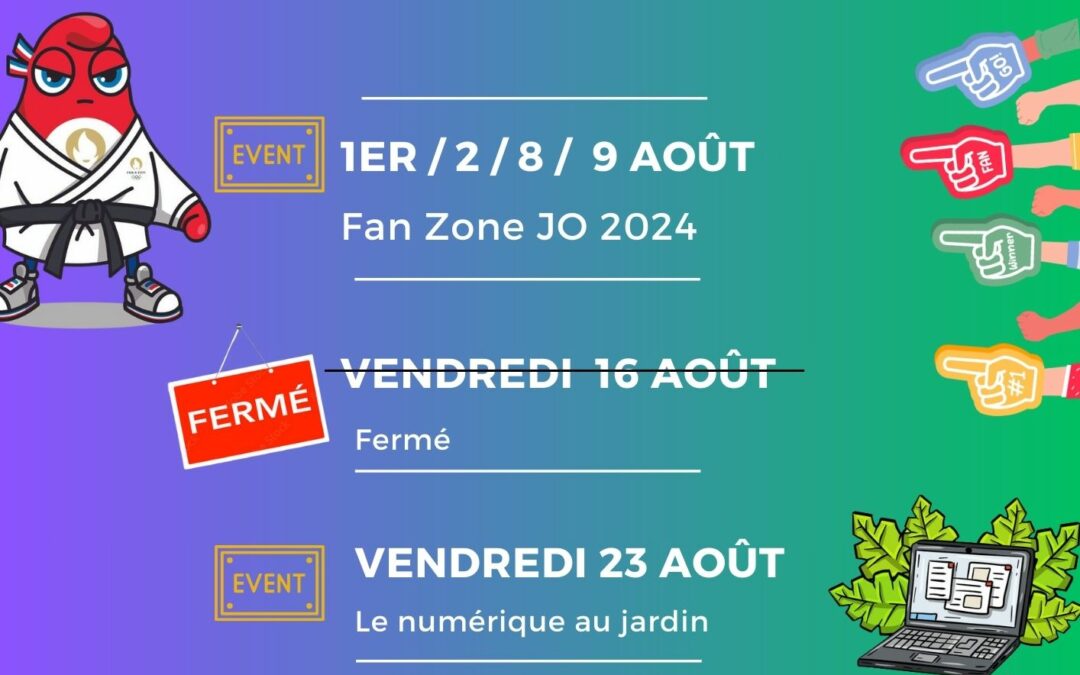 Programme du mois d&rsquo;août 2024