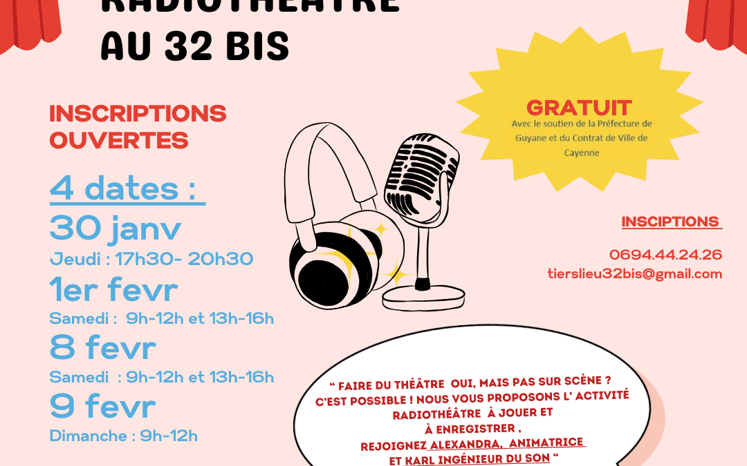 Atelier radiothéâtre au 32 Bis