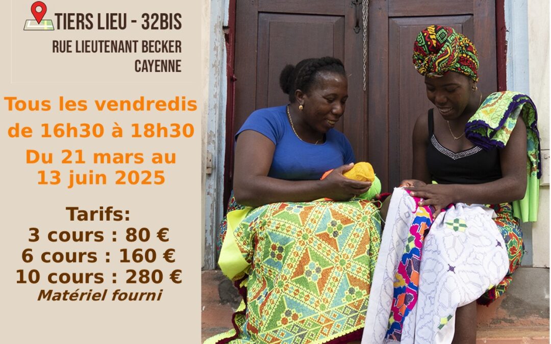 Stage de broderie Saamaka